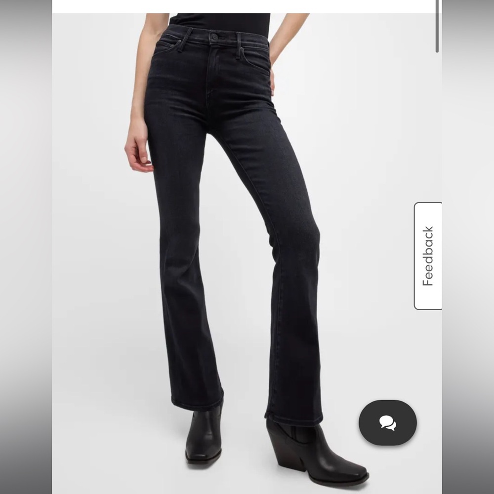 Mother The Weekender Black Jeans